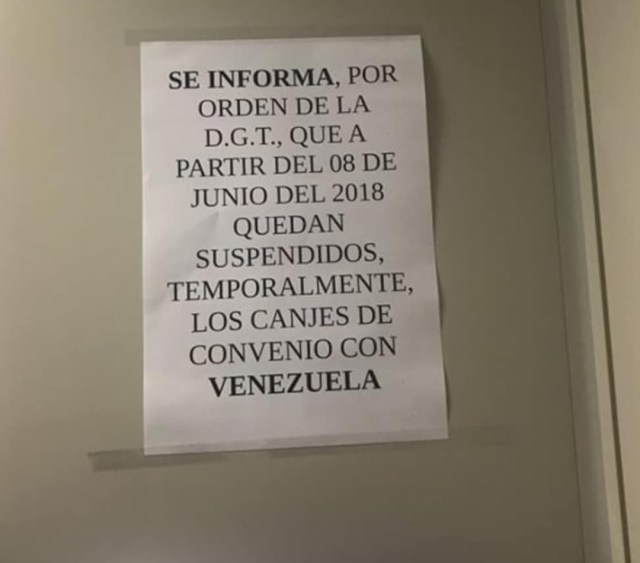 licencias venezolanas españa