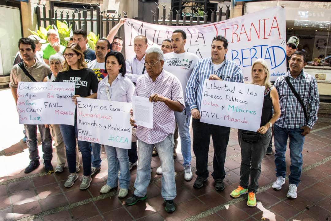 Frente Amplio entregó documento ante sede de la OEA para exigir más sanciones contra el régimen de Maduro