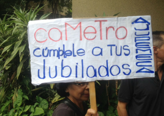 Empleados del Metro de Caracas protestan por mejoras salariales #9Ago (fotos y video)