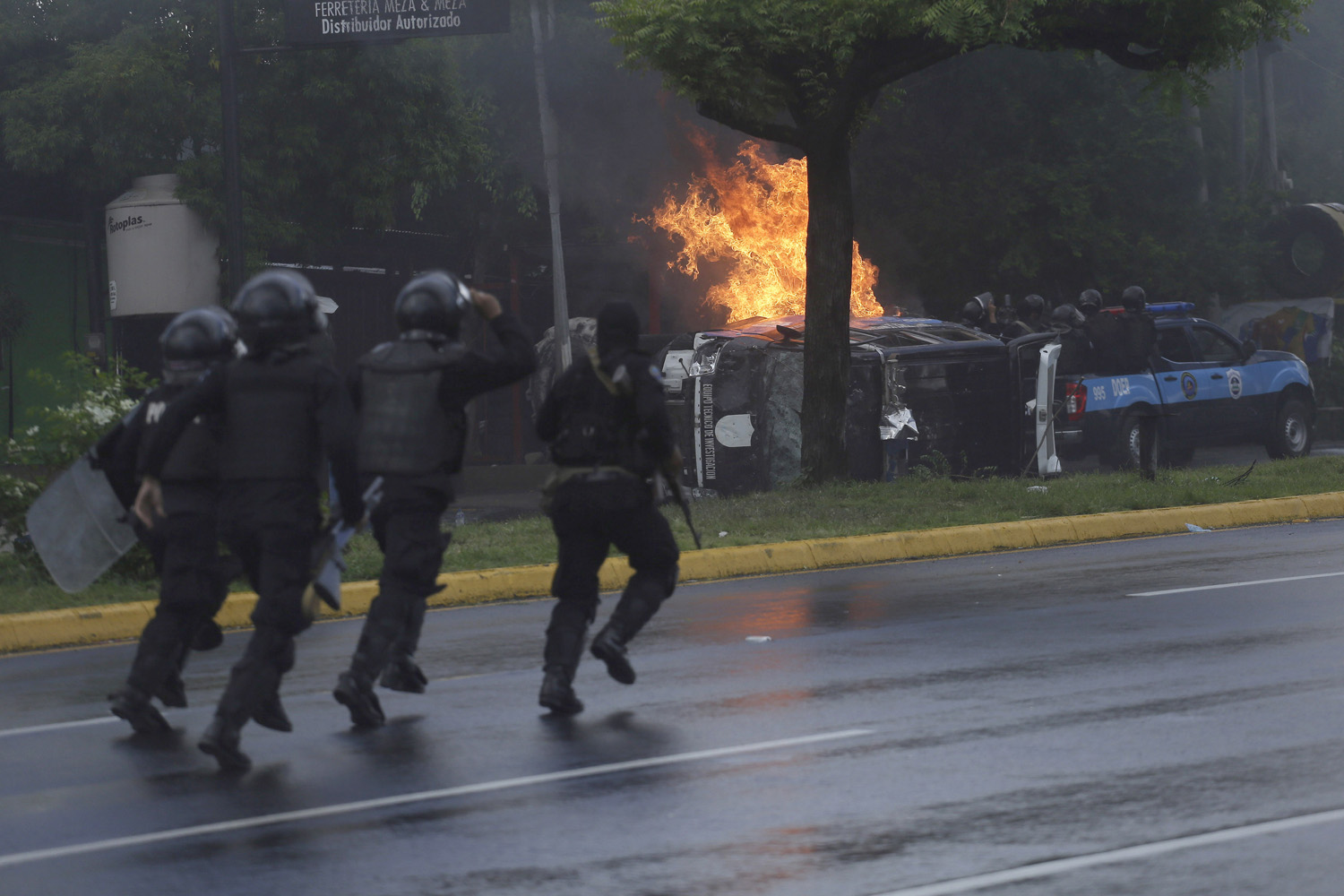 Tiroteo durante manifestación contra Ortega deja un herido en Managua