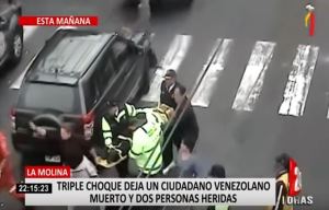 EN VIDEO: Venezolano murió arrollado por una camioneta en Perú