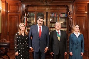 Así fue el primer encuentro de López Obrador y Maduro en México (Video)