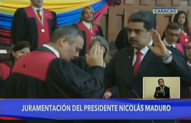 Maikel Moreno se volvió un ocho juramentando a Maduro para usurpar el poder (VIDEO)