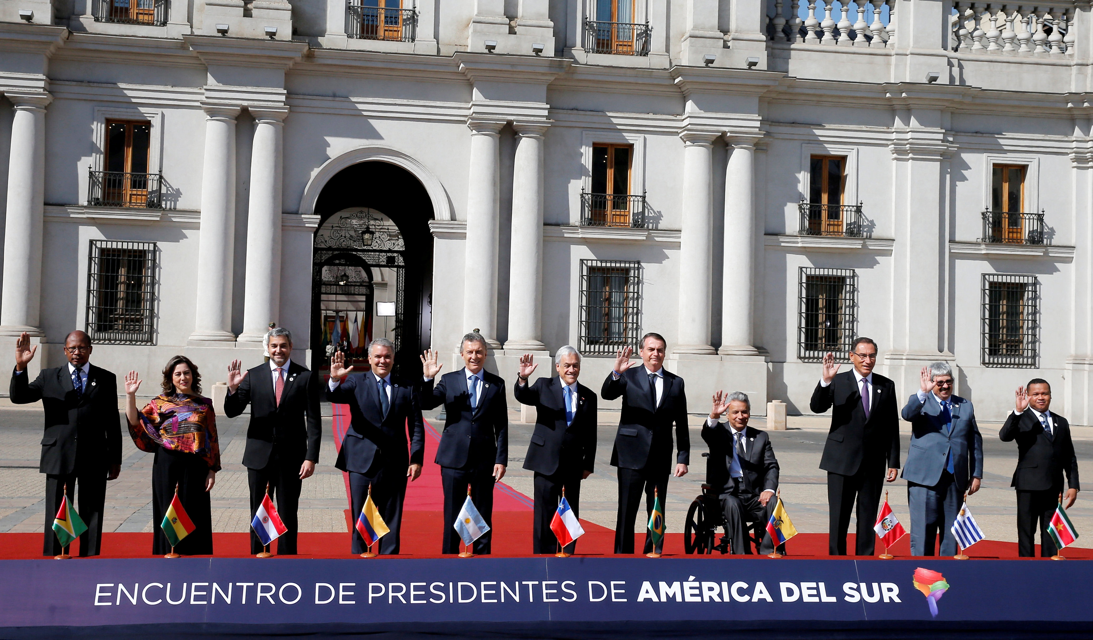 Presidentes firman declaración de Santiago para crear el Prosur