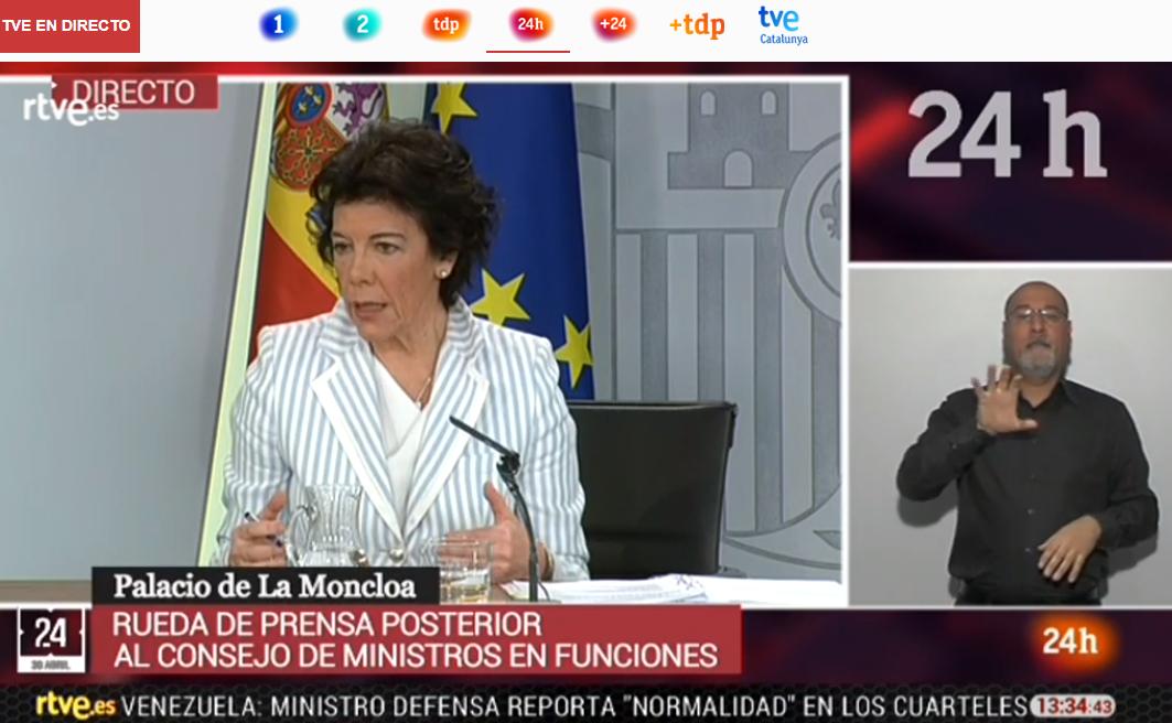 Portavoz del gobierno español: Respaldar la acción de Guaidó es una decisión democrática