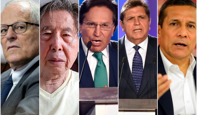 A propósito de Alan García, los cinco expresidentes de Perú procesados