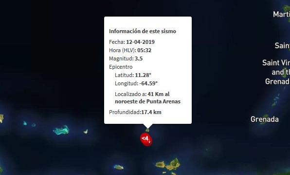 Sismo de magnitud 3.5 en Punta Arenas