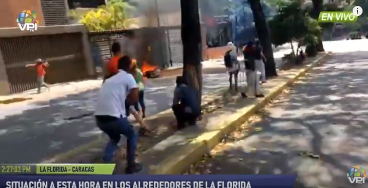 FOTOS: Enfrentamientos en La Florida entre manifestantes y fuerzas represoras del régimen de Maduro #1May