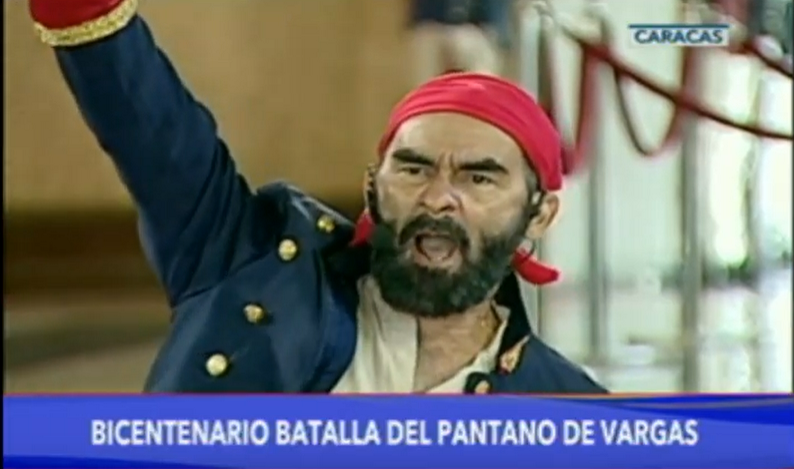 Chavismo dramatizó la Batalla del Pantano de Vargas pero se le coleó un Jack Sparrow endógeno (FOTOS)