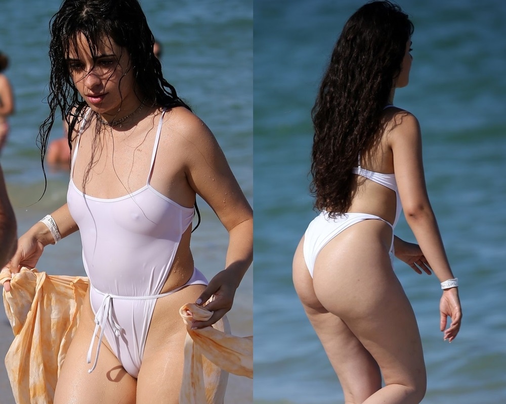 ¡DIABLOS SEÑORITA! A Camila Cabello se le marcó hasta la sombra y los morbo-paparazzis captaron todo (FOTOS)