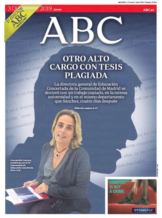 Portadas de la prensa internacional de este jueves 3 de octubre de 2019