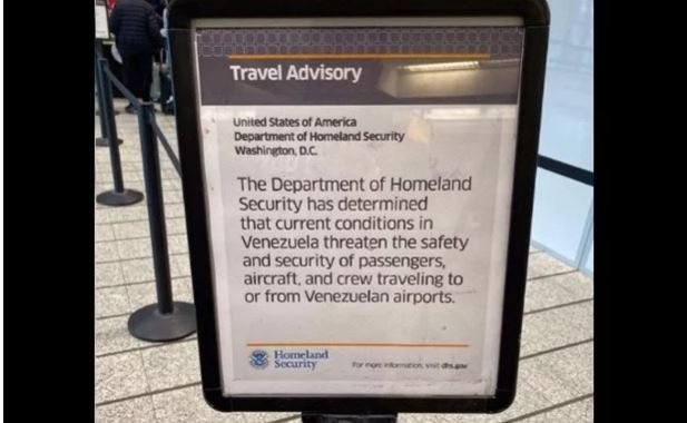 EEUU desplegó alertas en aeropuertos ante la amenaza de viajar a Venezuela