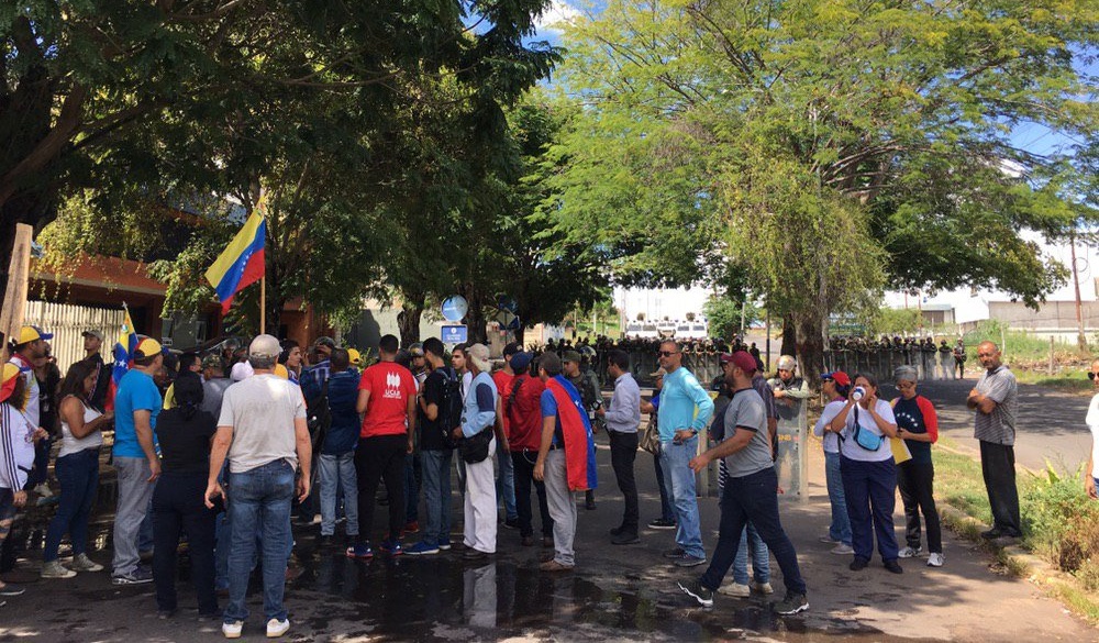 En Bolívar, la marcha llegó al Destacamento 625 de la GNB #21Nov (video)