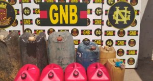 GNB decomisó 320 litros de gasolina en el estado Bolívar  