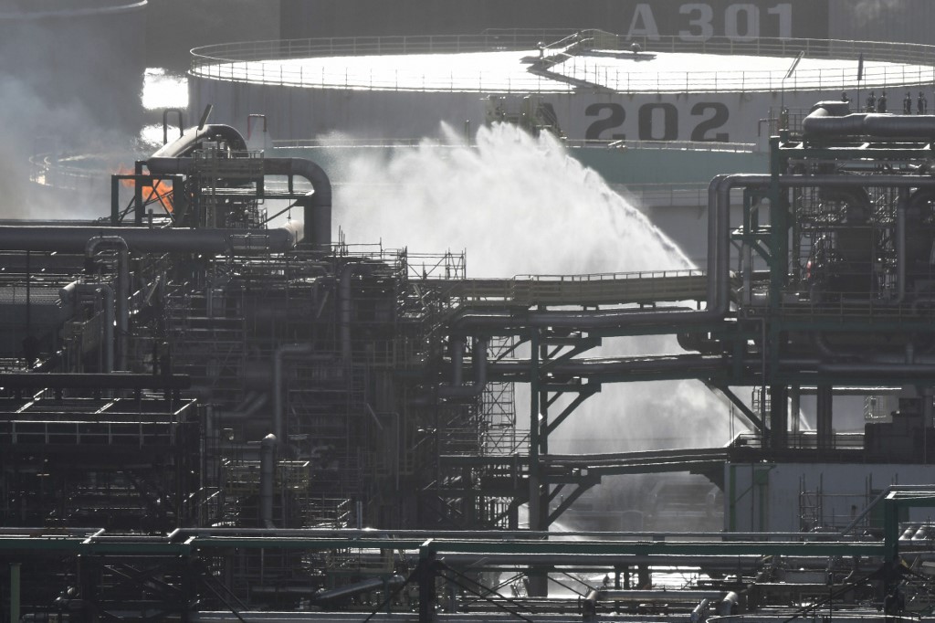 Incendio en una refinería de Total en Francia