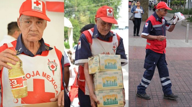 Murió el voluntario más veterano de la Cruz Roja: Tenía 92 años y ayudó en el 19S