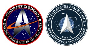 Similar al de Star Trek: Trump revela el nuevo logo de la Fuerza Espacial de EEUU