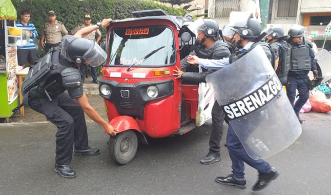 Policía de Perú incautó mototaxis de venezolanos por no tener permisos para circular