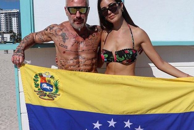 El HUMILDE regalo de cumpleaños que le dio Gianluca Vacchi a su bella novia venezolana (VIDEO)