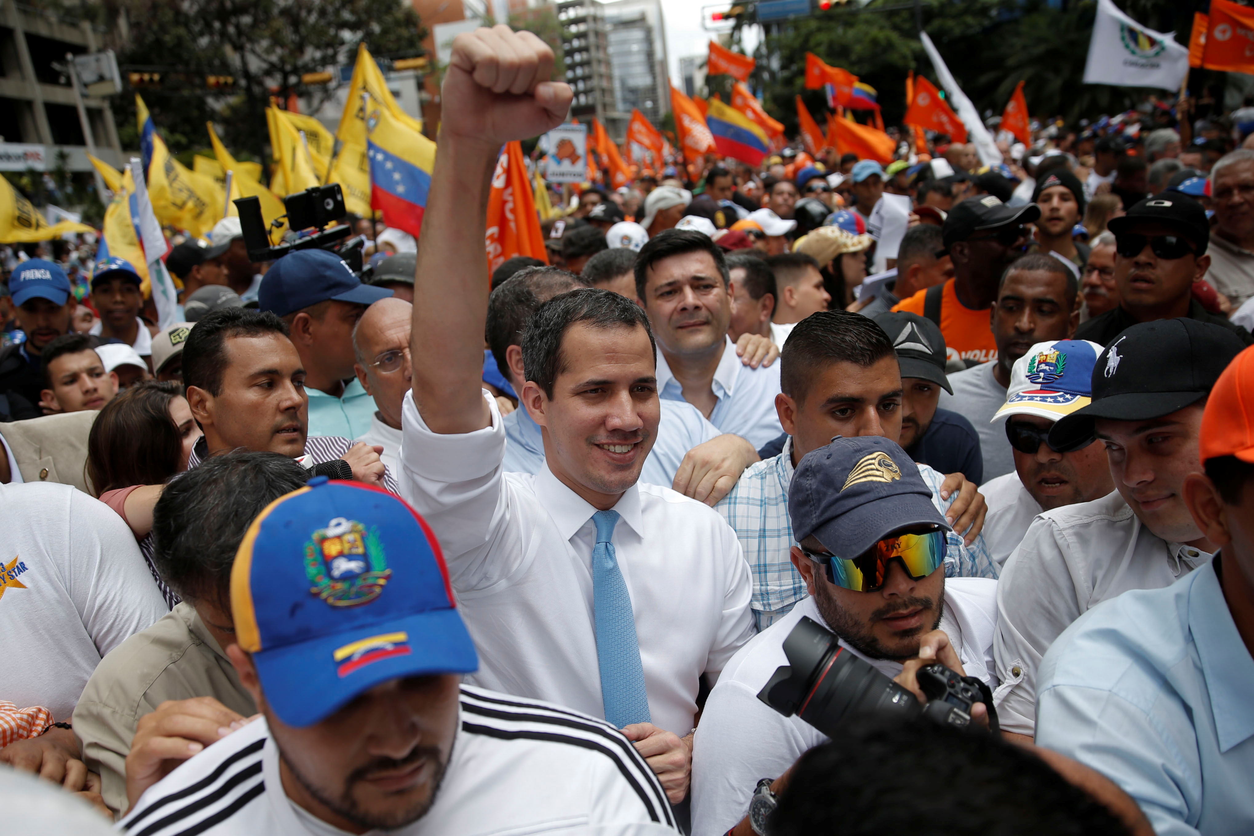 Guaidó pronosticó este Domingo de Ramos un retorno en libertad para los migrantes venezolanos