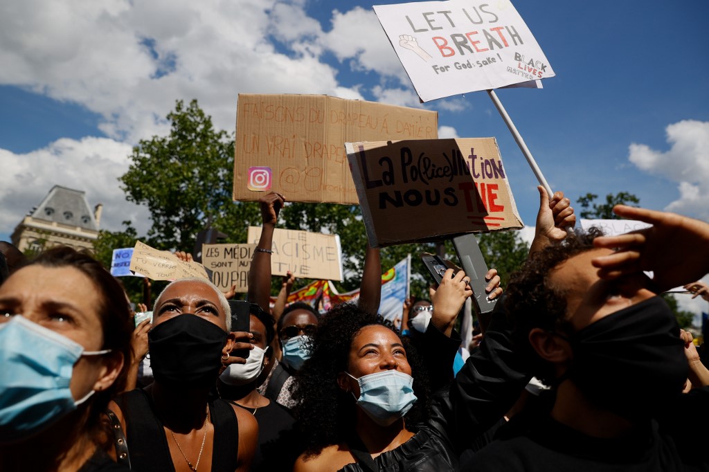 Miles de manifestantes contra el racismo y violencia policial en Francia