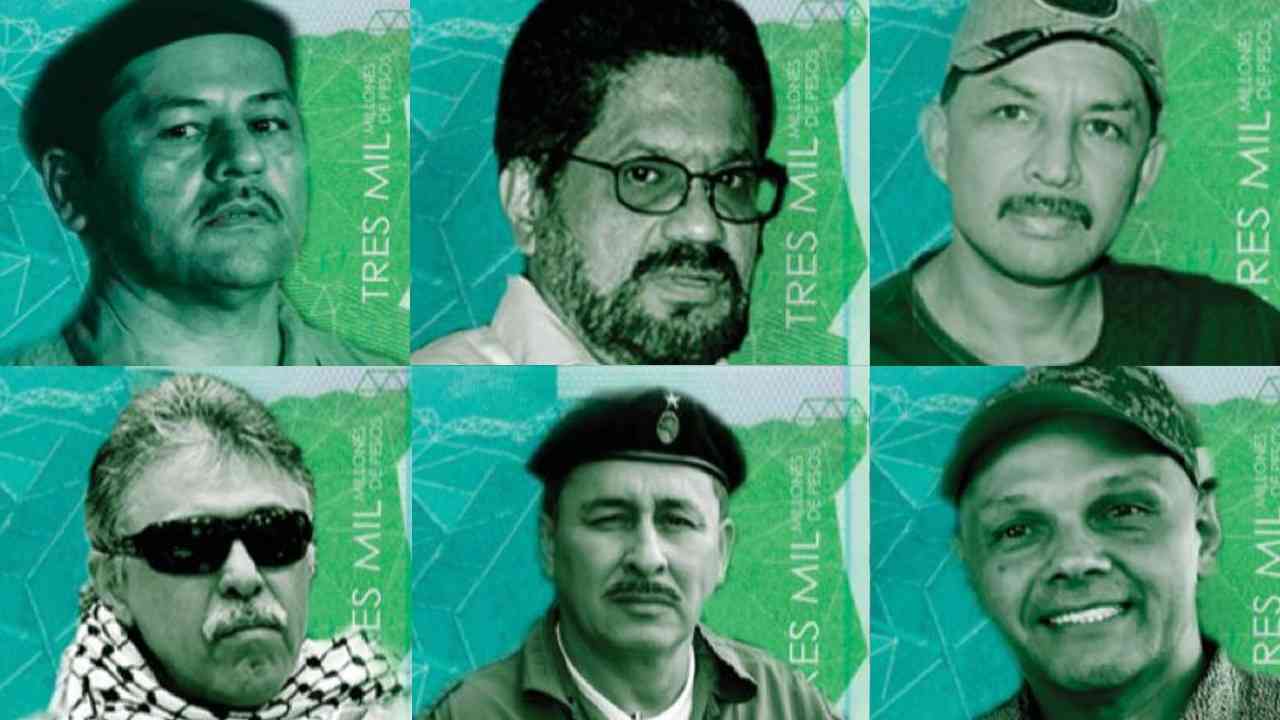 Los carteles de “SE BUSCA” vuelven para atrapar al Paisa, Santrich, Márquez y otros