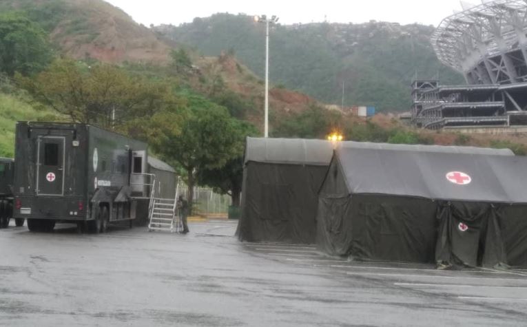 Nuevas FOTOS del improvisado hospital de campaña instalado en el Poliedro de Caracas