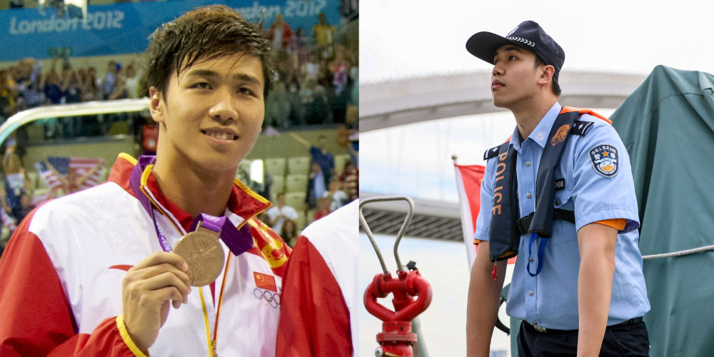De medallista olímpico en natación a policía-socorrista, la nueva vida de Jiang Haiqi