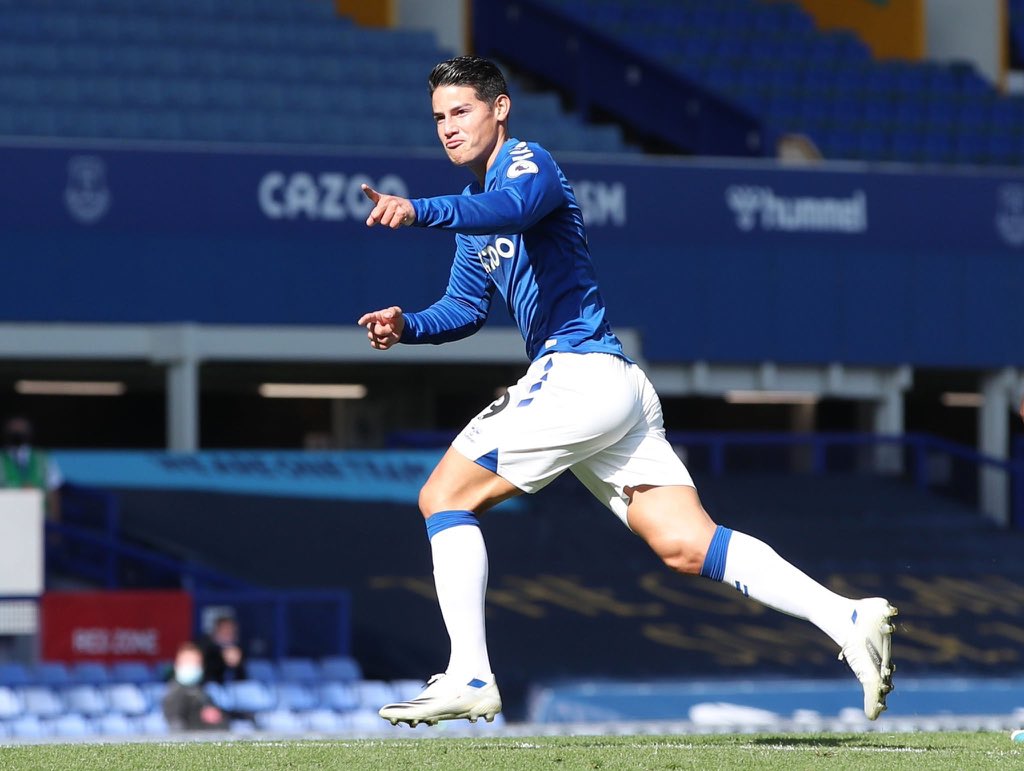 James Rodríguez se estrenó en el Everton con este GOLAZO (VIDEO)