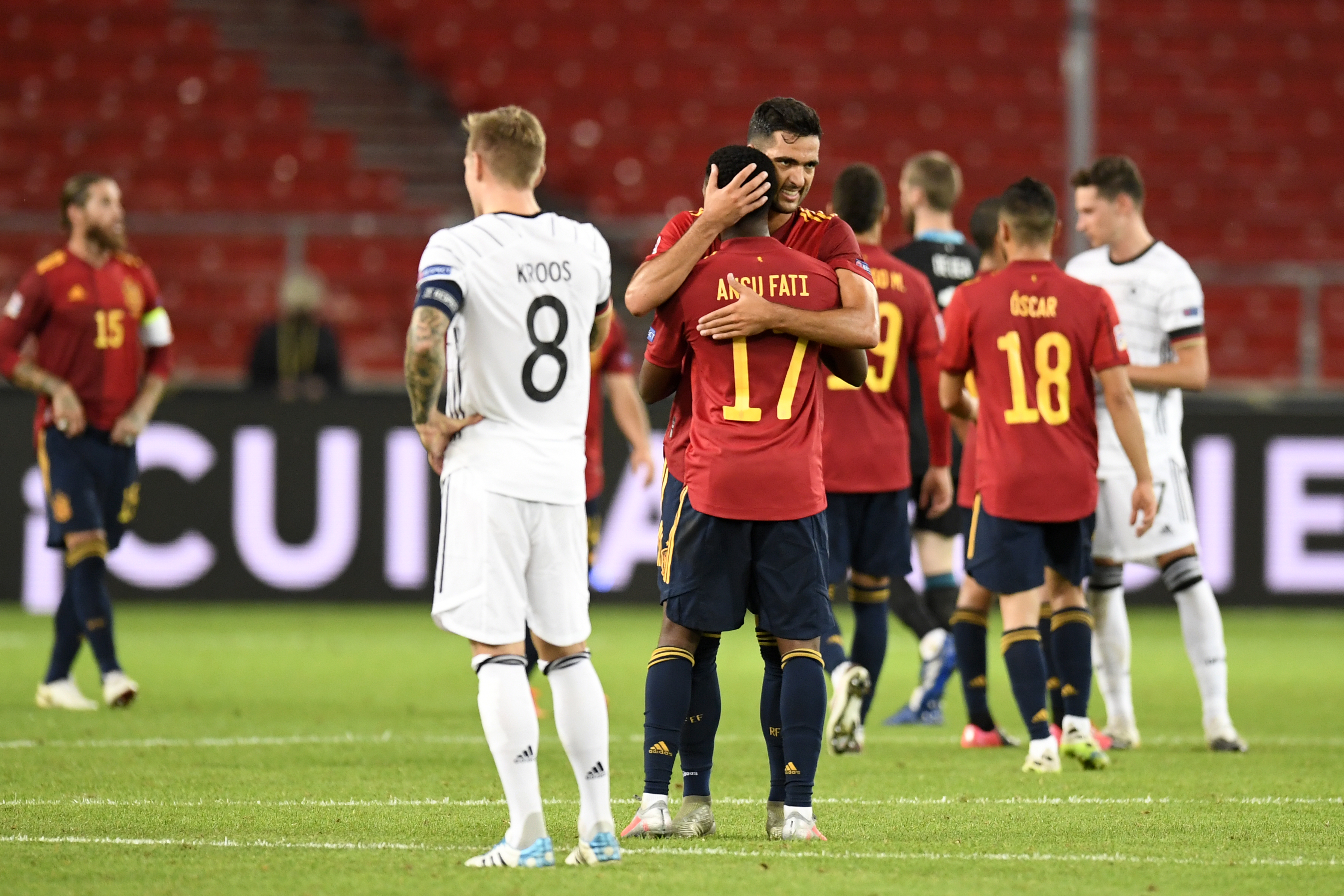 España rescata un empate con Alemania en el debut de Ansu Fati