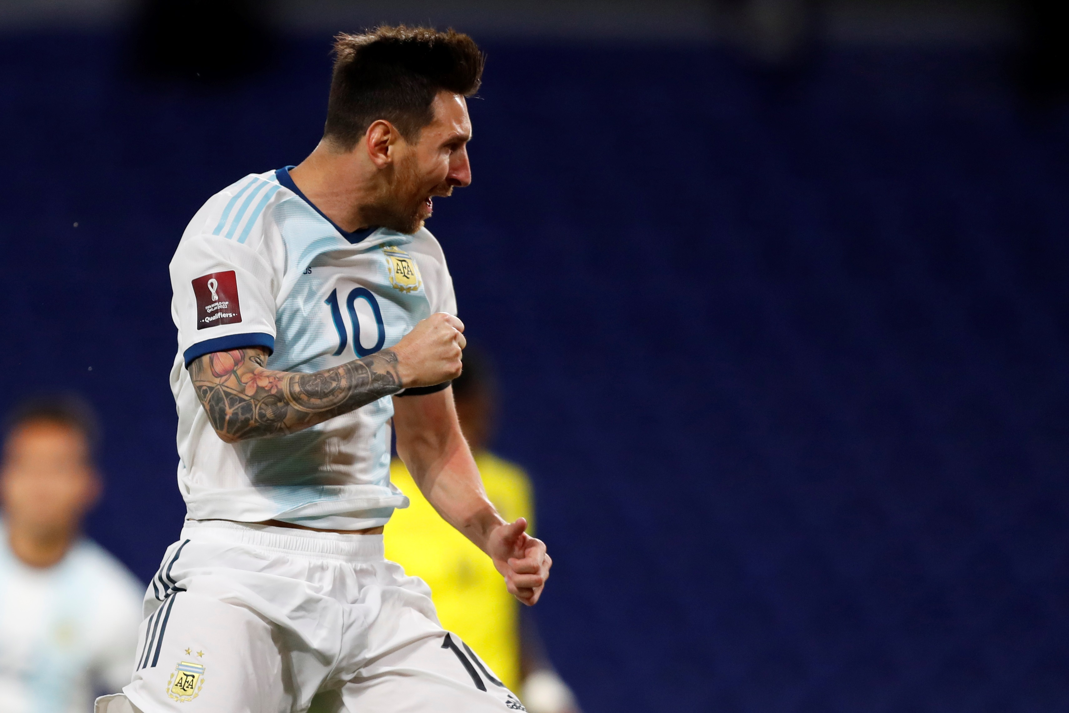 Un Messi feliz marcó el primer gol de Argentina en las Eliminatorias frente a Ecuador (Video)