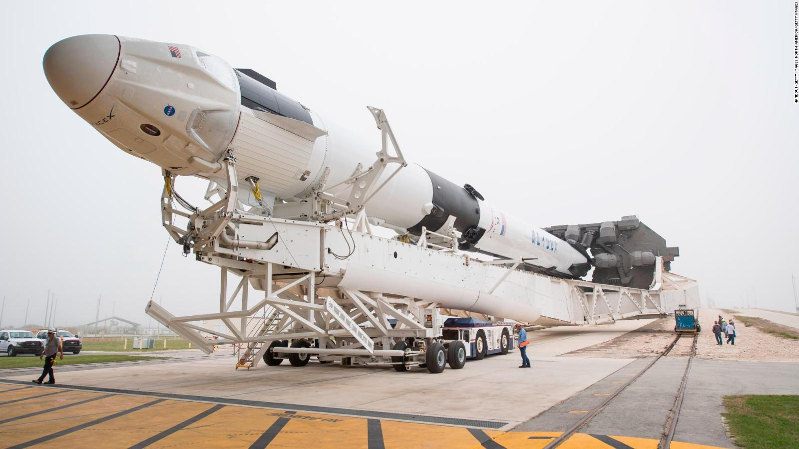 Todo listo para histórica misión tripulada de la Nasa y SpaceX a la Estación Espacial Internacional