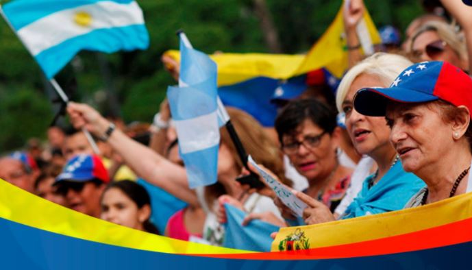 Venezolanos en Argentina alzan la voz este sábado contra la dictadura de Maduro