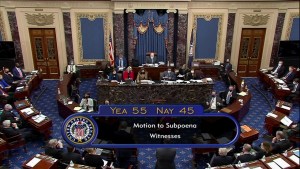 Senado de EEUU vota a favor de permitir citar a testigos, prolongando juicio contra Trump