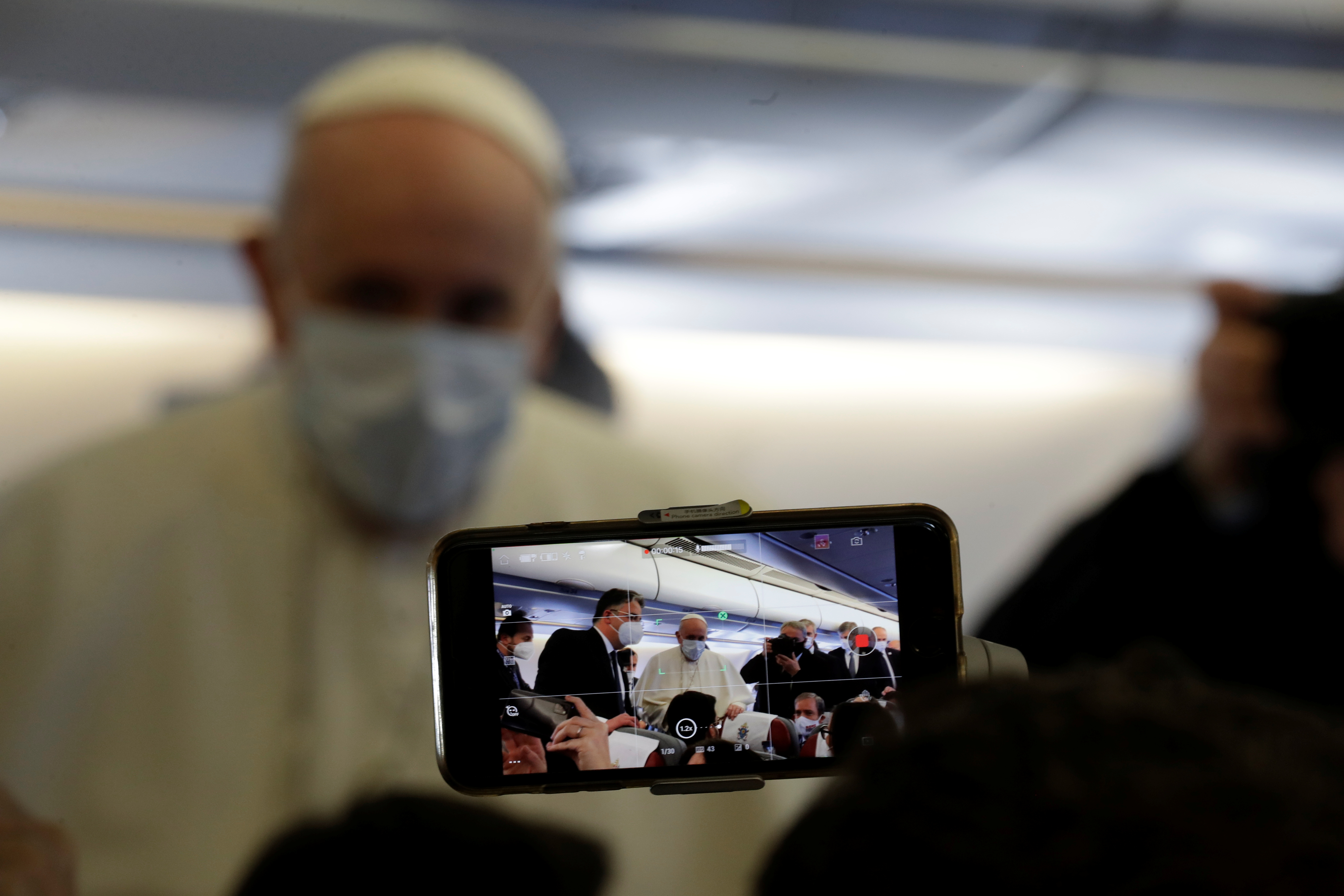 El Papa envió telegrama a los palestinos durante su viaje a Irak