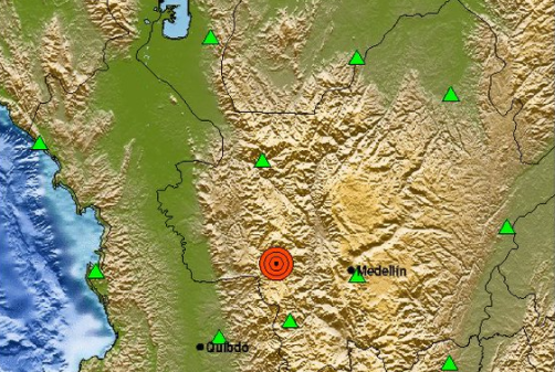 Sismo de 5,1 de magnitud sacudió la noche en Antioquia, Colombia