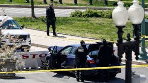 Falleció uno de los policías atropellados frente al Capitolio de EEUU