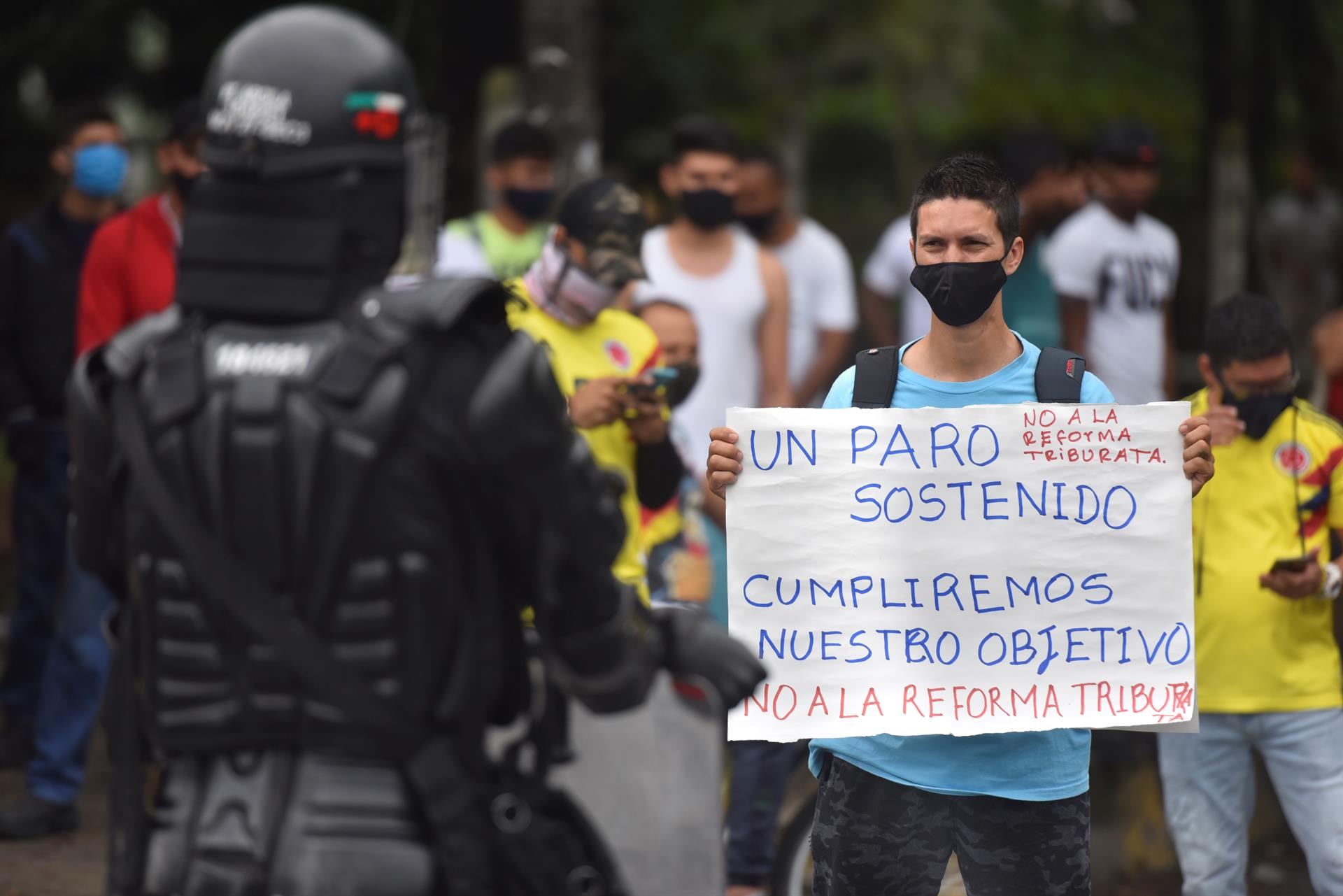 Sindicatos colombianos llaman a otra protesta el #5May contra el Gobierno