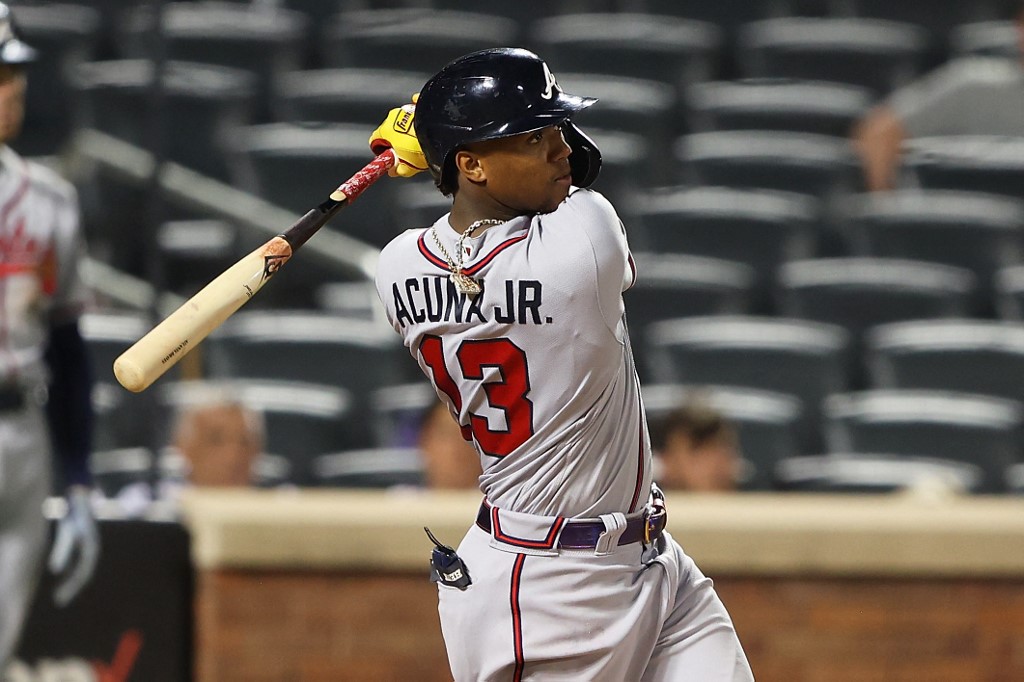 ¡Encendido! Ronald Acuña Jr. conectó su cuadrangular 20 de la temporada (VIDEO)