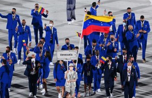 IMÁGENES: Así fue el desfile de la delegación venezolana durante la ceremonia de inauguración de Tokio 2020