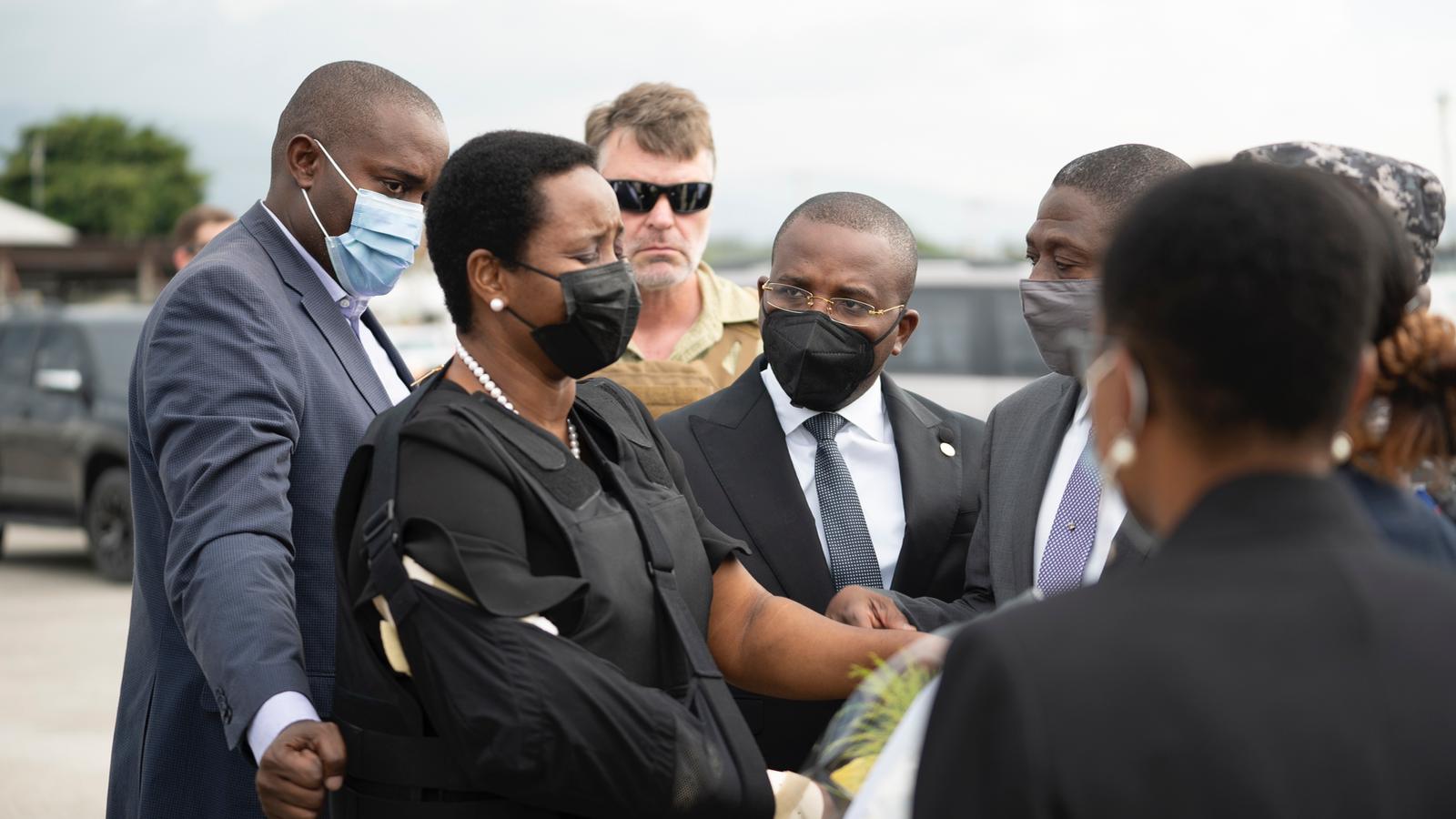 Viuda del presidente Moïse regresó a Haití tras permanecer internada en Miami (FOTO)