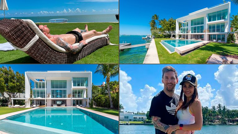 EN FOTOS: La lujosa mansión que eligió Messi para sus vacaciones en Miami