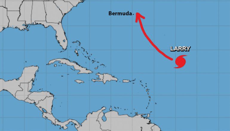 Huracán Larry podría aumentar su fuerza antes de acercarse a la isla de Bermuda