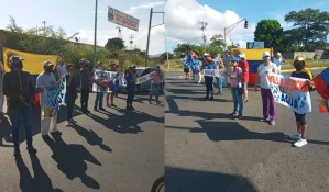Bolívar: Vecinos de Villa Africana trancaron calles por sexta vez por la falta de agua