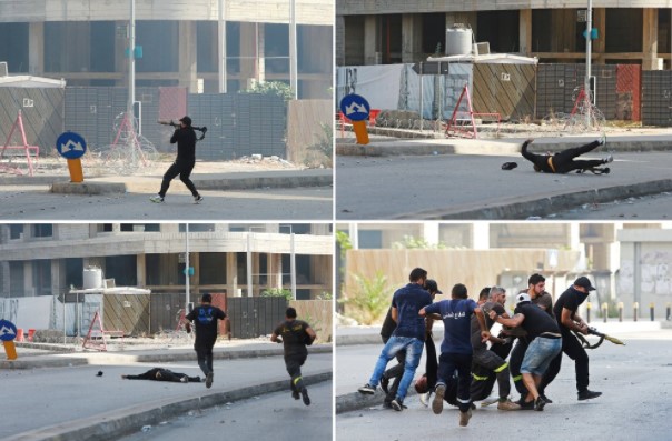 Qué grupos se enfrentaron en la protesta que dejó siete muertos en Beirut