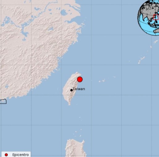 Sismo de magnitud 6,5 sacude el nordeste de Taiwán