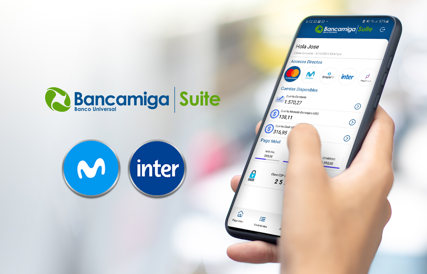 Aumentan las opciones de pago de servicios por Bancamiga Suite