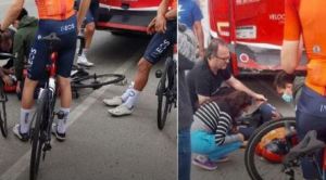 VIDEOS: Ciclista colombiano Egan Bernal sufrió un accidente que lo mandó a cirugía