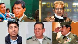 Cinco exjefes policiales bolivianos cayeron por vínculos con el tráfico de drogas
