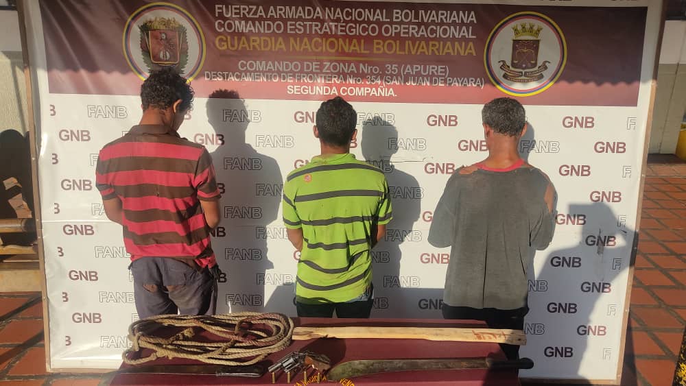 GNB desmanteló la banda “Los Rancheros” tras frustrar un secuestro en Apure